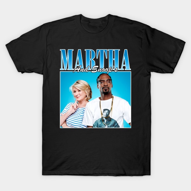 Martha Stewart and Snoop Dogg - Snoop and Martha T-Shirt by bmbg trian